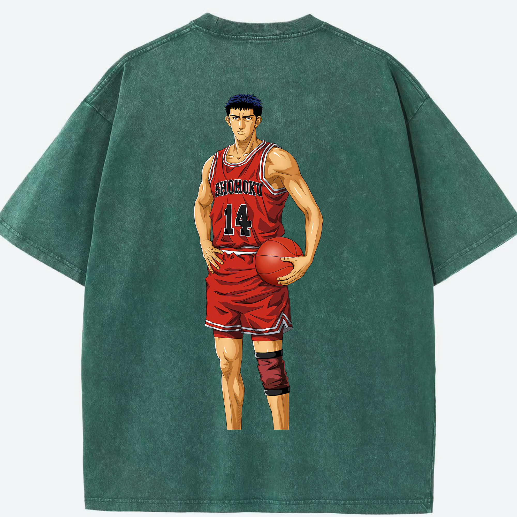 （画像用） SLAM DUNK／スラムダンク 綿100% ヴィンテージ風 半袖Tシャツ（背面プリント）